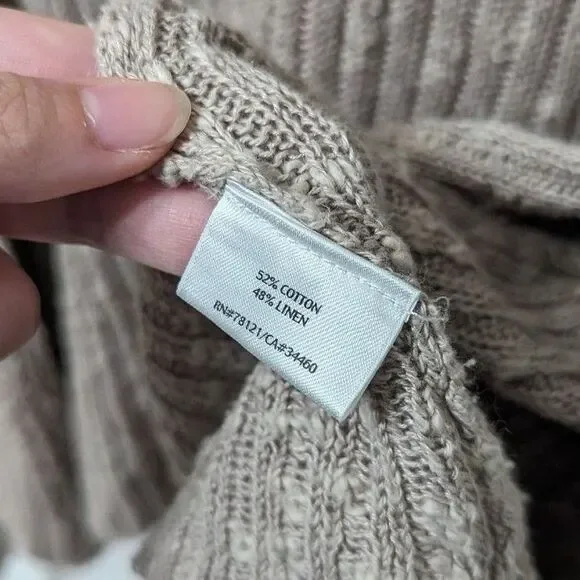 Eileen Fisher Womens Sz XL Linen Blend Cardigan Minimalist Boho Summer Beach - Picture 4 of 4